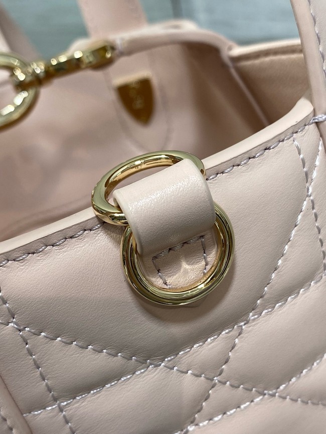 Dior Toujours Vertical Nano Tote Bag Macrocannage Calfskin S6100 pink