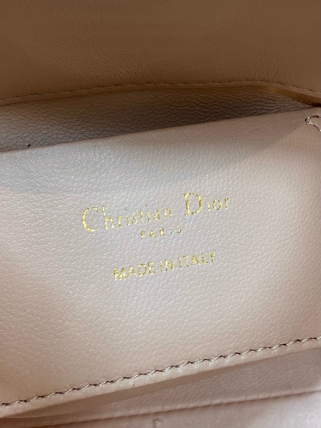 Dior Toujours Vertical Nano Tote Bag Macrocannage Calfskin S6100 pink