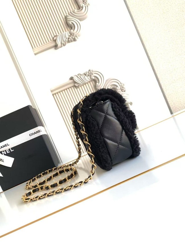 CHANEL mini Shoulder Bag Lambskin AS5148 black