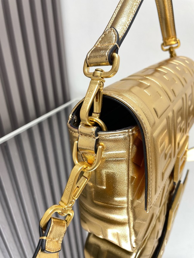 Fendi Baguette Medium Bag 8BR600 gold