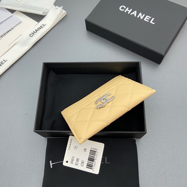 Chanel Classic Card Holder AP4814 yellow