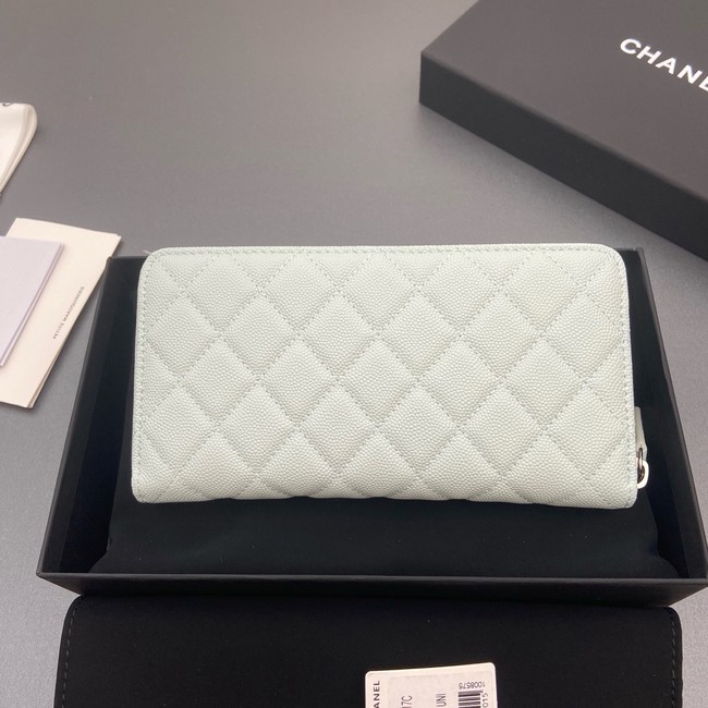 Chanel Classic Zipped Wallet 3726 light green