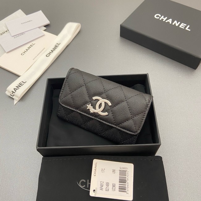 Chanel Flap Card Holder AP4812 black