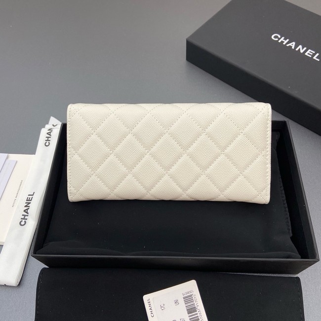 Chanel Long Flap Wallet AP3724 Cream