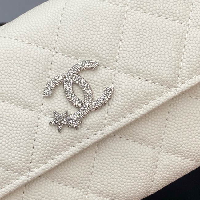 Chanel Long Flap Wallet AP3724 Cream