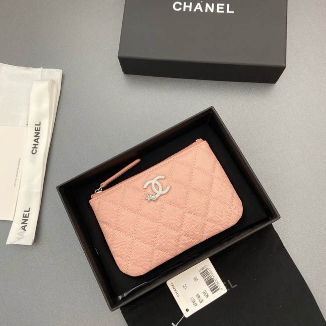 Chanel Zipped Pocket wallet S4811 pink