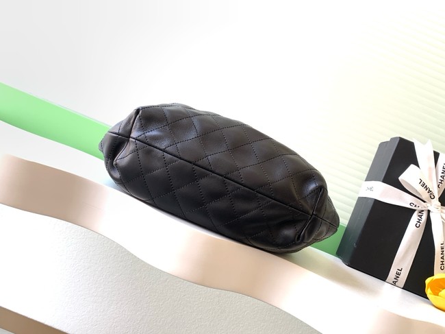 CHANEL Hobo Bag Lambskin AS6010 black