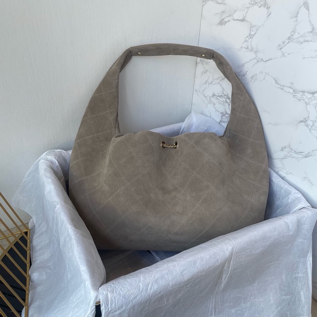 CHANEL Large Hobo Bag Suede AS5967 gary