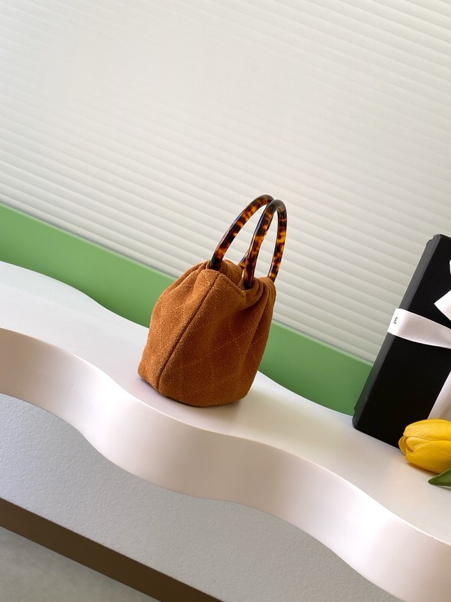 CHANEL mini Hobo Bag Suede AS4981 Camel