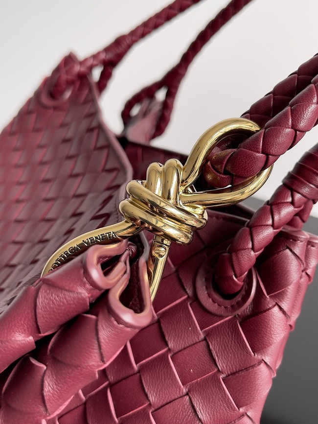 Bottega Veneta Parachute 826212 burgundy&Brass finish