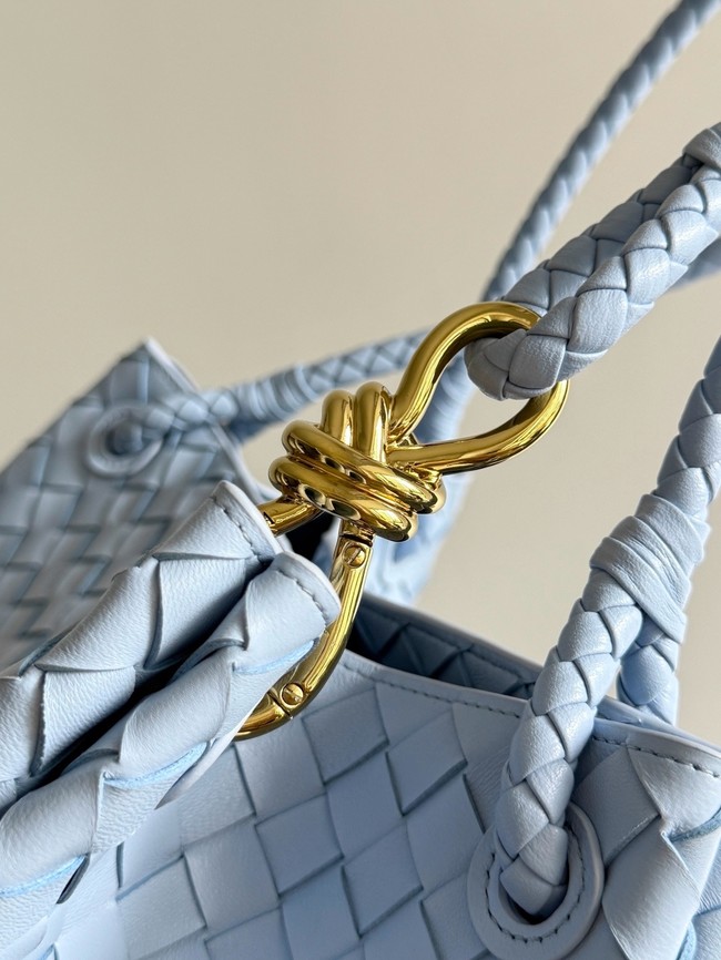 Bottega Veneta Parachute 826212 light blue&Brass finish