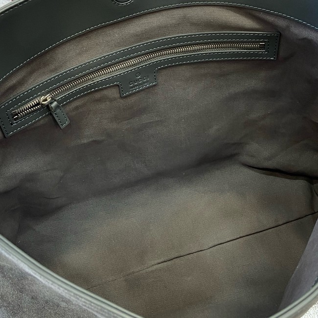 Gucci Beatrix medium tote bag suede 850926 gray