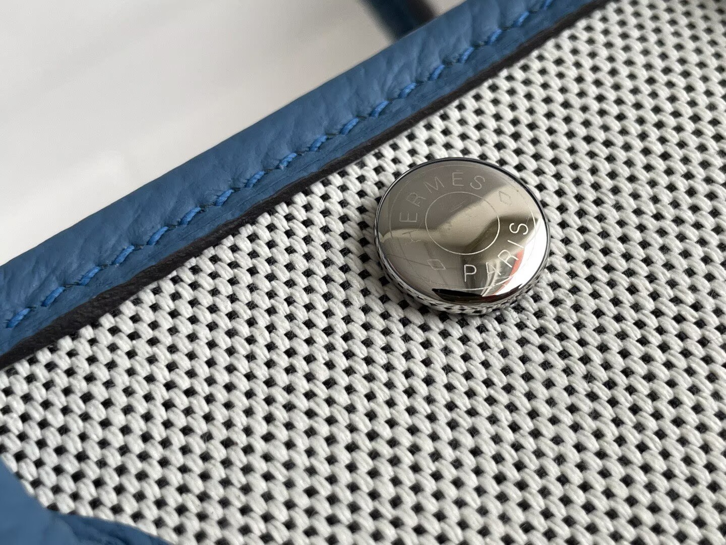 Hermes Mini Garden Party Tote Bags H3673 Blue