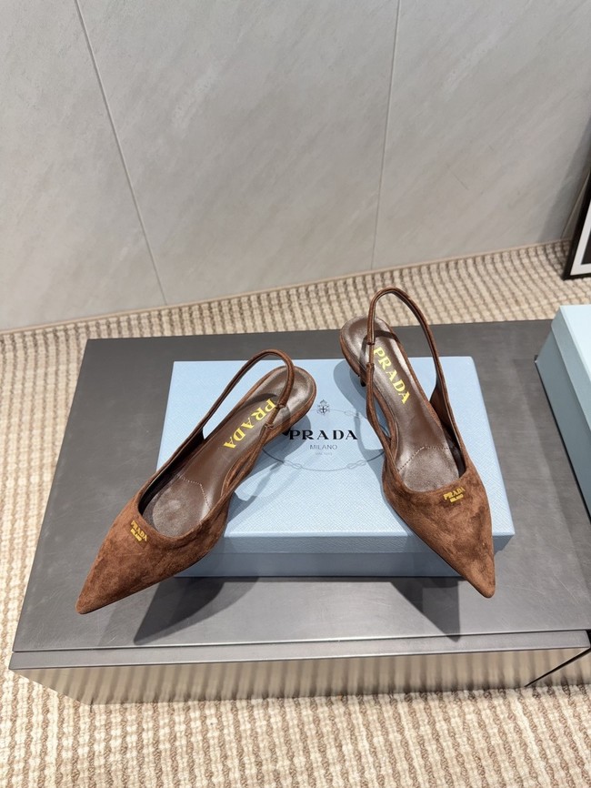 Prada leather slingback pumps 1I901M-2