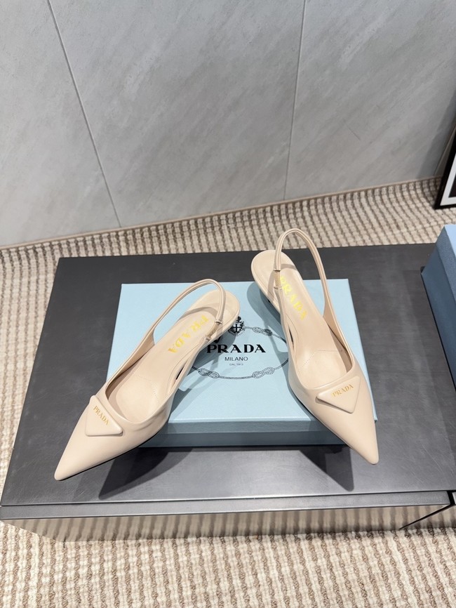 Prada leather slingback pumps 87220-5