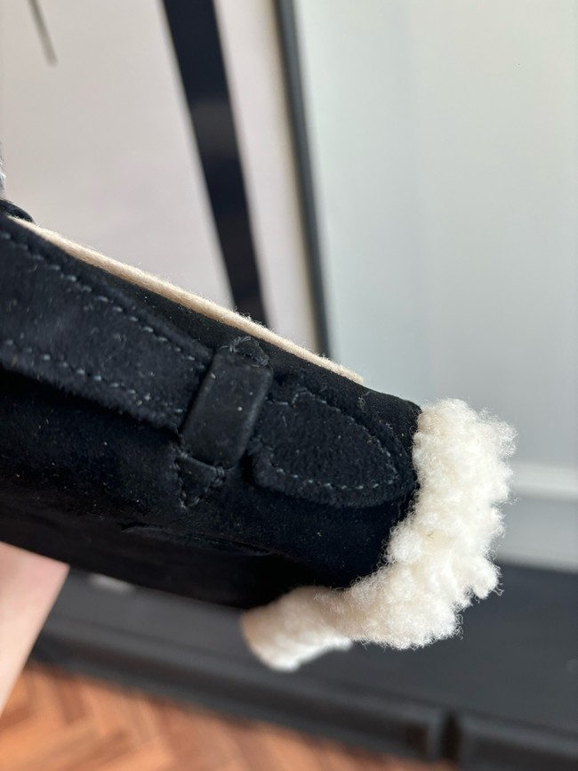 Hermes Kelly 22cm Tote Bag Suede Leather KL22 black