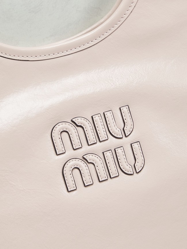 MIUMIU IVY leather handbag 5GB231 Cream