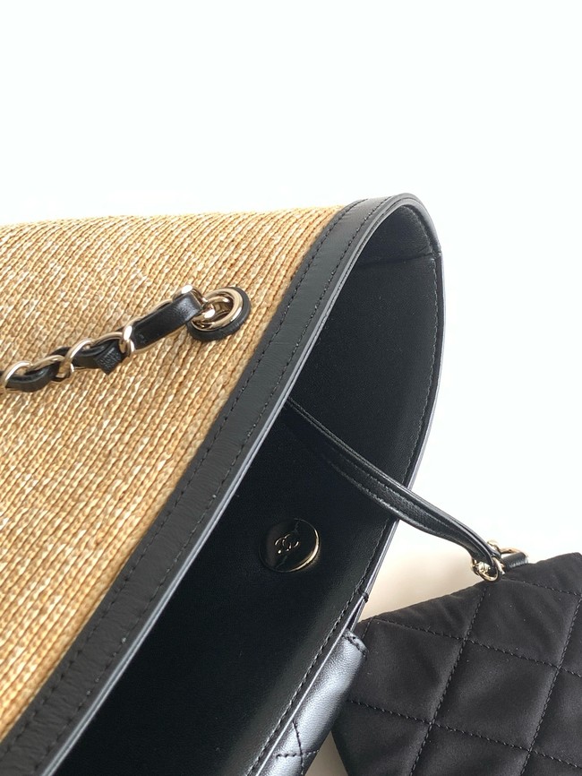 CHANEL Small Tote AS5951 Beige & black