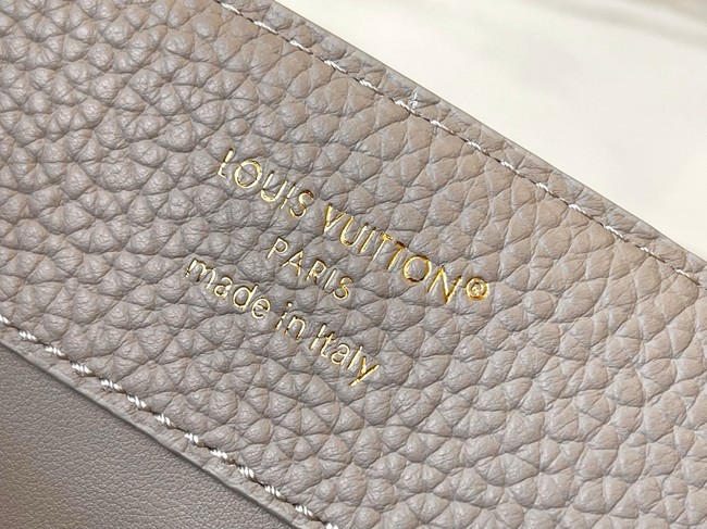Louis Vuitton Capucines BB M89369 light gray&gold Snake skin