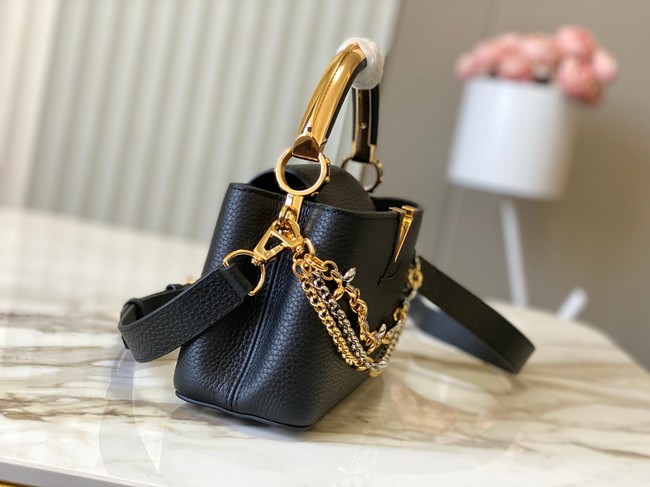 Louis Vuitton Capucines East-West Mini M26345 black