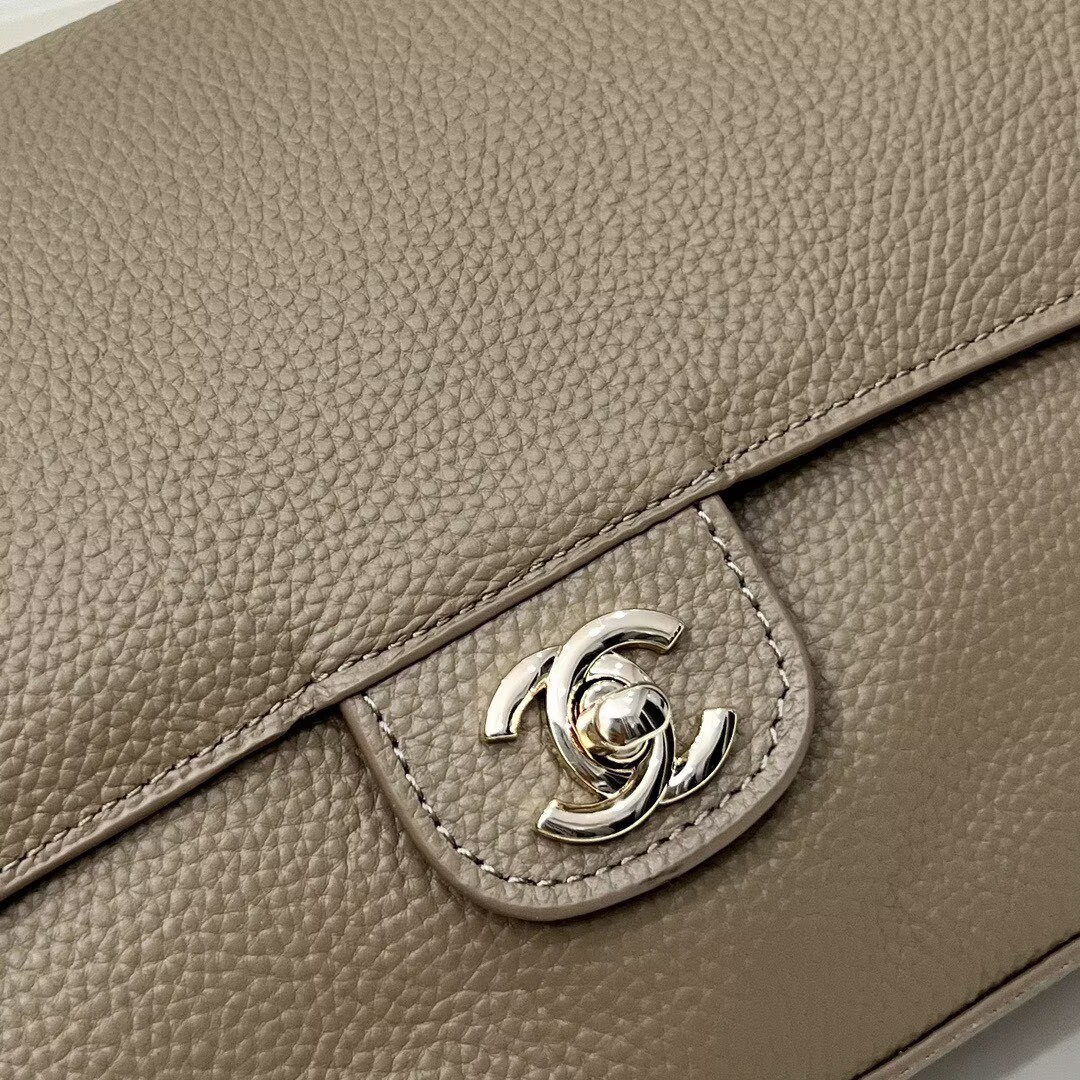 Chanel 26SS Original Leather Tote Shopping Bag 1A013 Gray