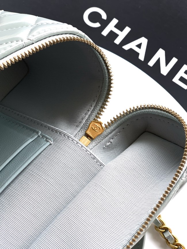 Chanel Vanity with Chain 26C Oil-tanned leather AP4936 blue