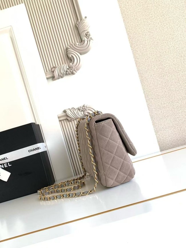 CHANEL Classic Handbag AS5991 gray