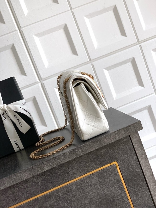 CHANEL Classic Handbag Lambskin CF1112 white