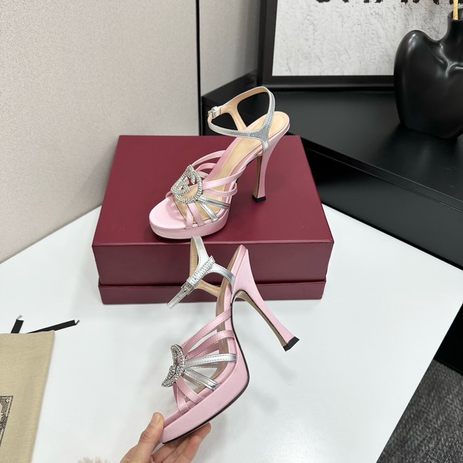 GUCCI Womens pump with crystal Interlocking G 21045-8