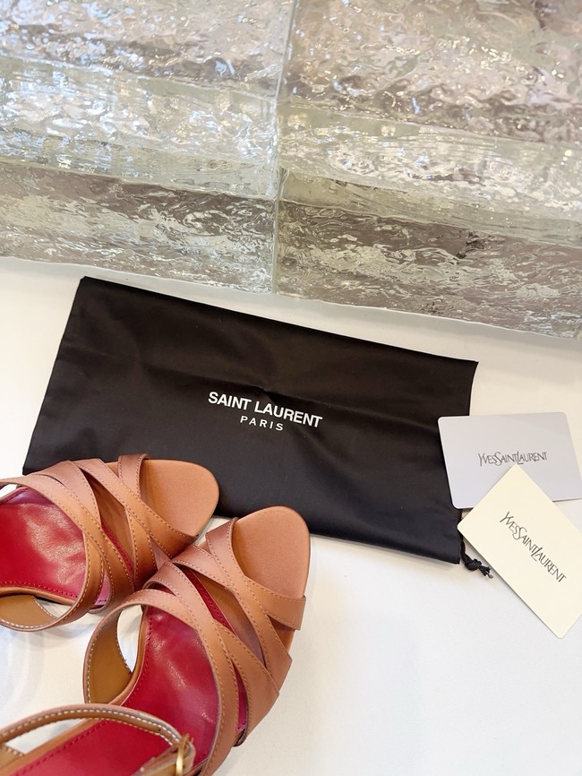 Saint Laurent CHANDELLE sandals in satin crepe 21047-3