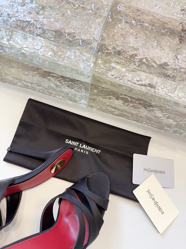 Saint Laurent CHANDELLE sandals in satin crepe Heel 10.5CM 21048-1