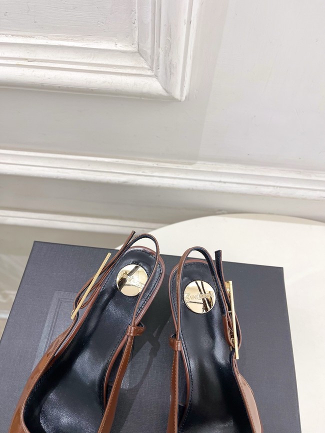 Saint Laurent JEANNE slingback pumps leather 21051-1