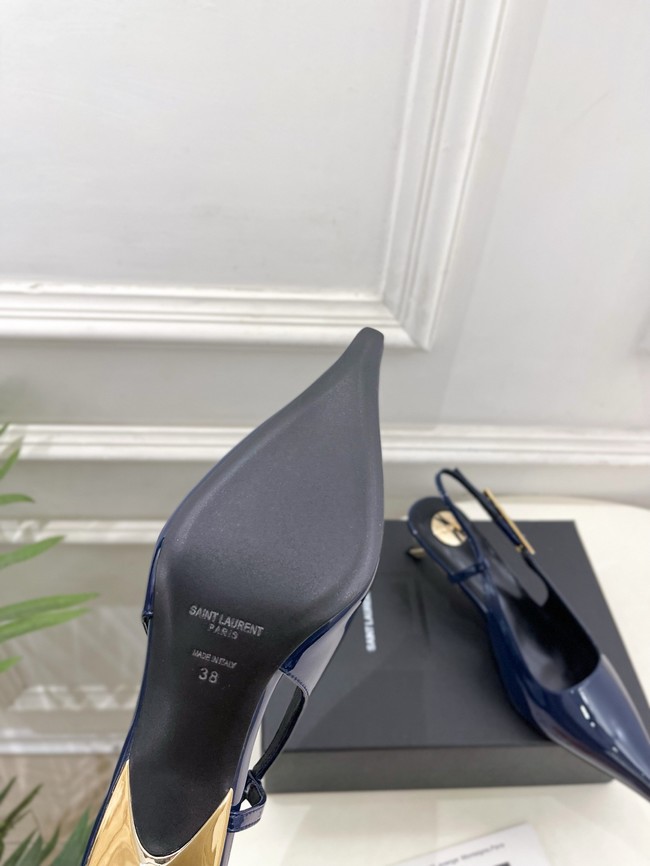 Saint Laurent JEANNE slingback pumps leather 21051-2