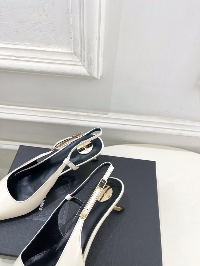Saint Laurent JEANNE slingback pumps leather 21051-4