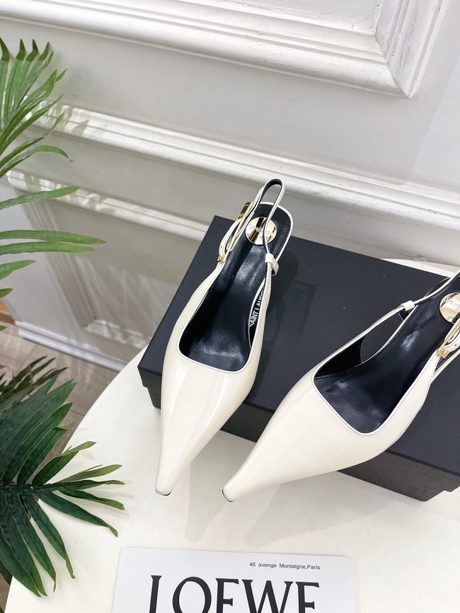 Saint Laurent JEANNE slingback pumps leather 21051-4
