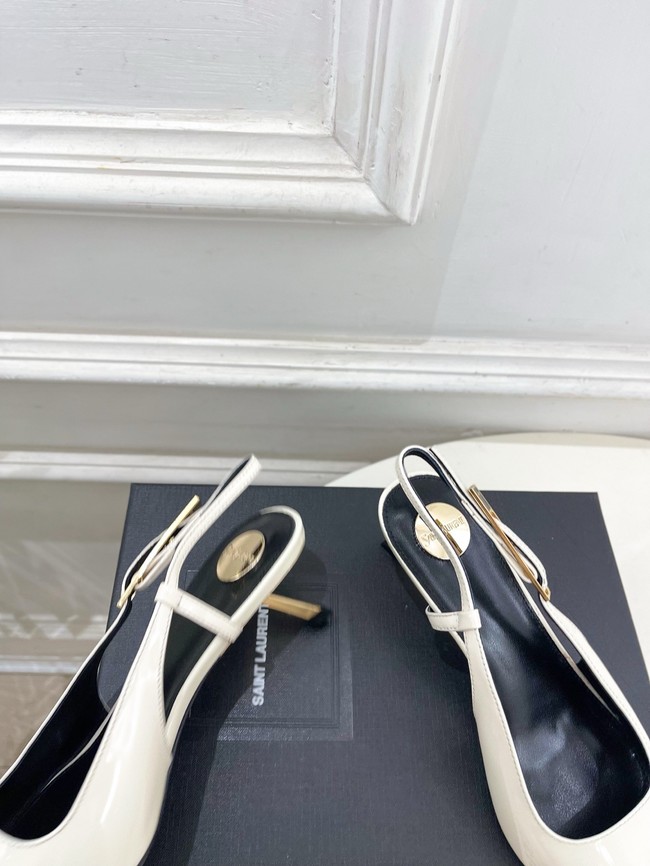 Saint Laurent JEANNE slingback pumps leather 21051-4