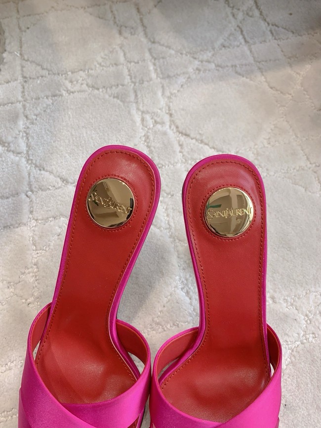 Saint Laurent CHANDELLE mules in satin crepe 15518-1