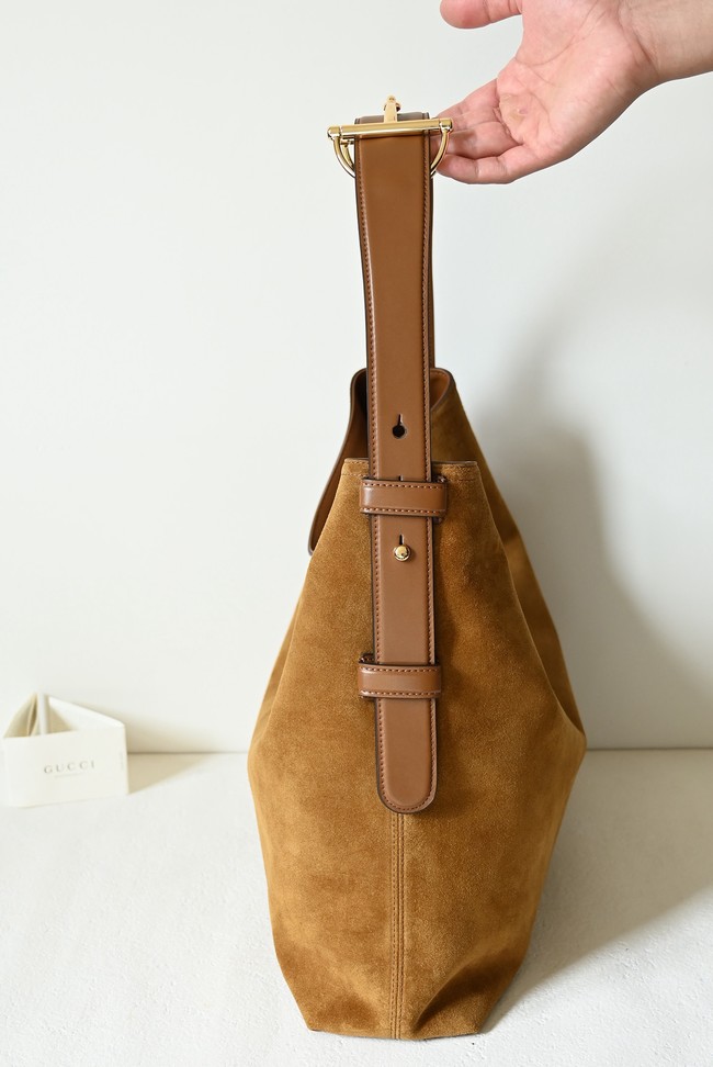 Gucci Beatrix large tote bag 850546 Variation brown suede