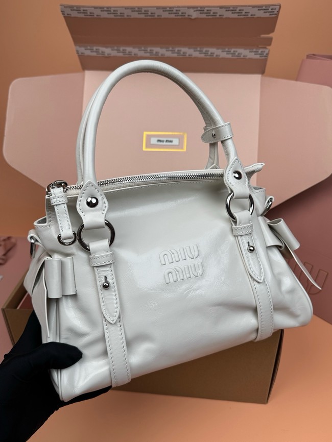 MIU MIU Original Leather Top Handle Bag 3598 light gray