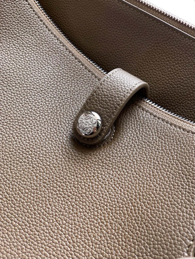 Loewe Large soft calfskin leather Madrid bag 9148 dark gray