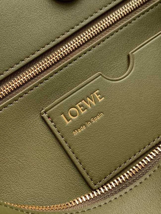 Loewe Large soft calfskin leather Madrid bag 9148 green