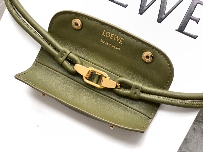 Loewe Large soft calfskin leather Madrid bag 9148 green