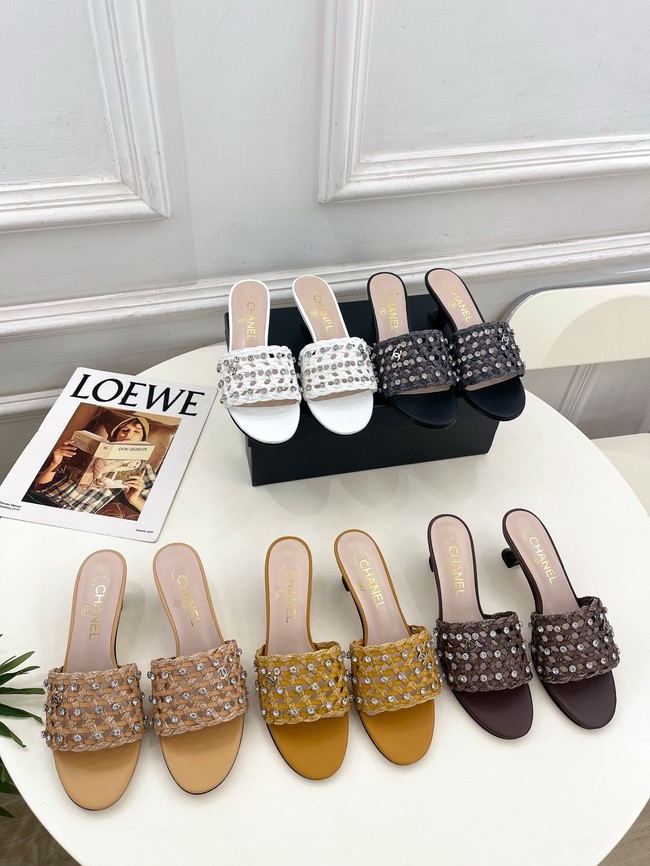 Chanel Mules Heel 5CM 55699-2