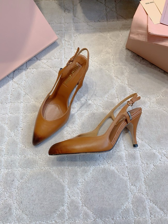 MIUMIU WOMENS Slingbacks Heel 8CM 55704-3