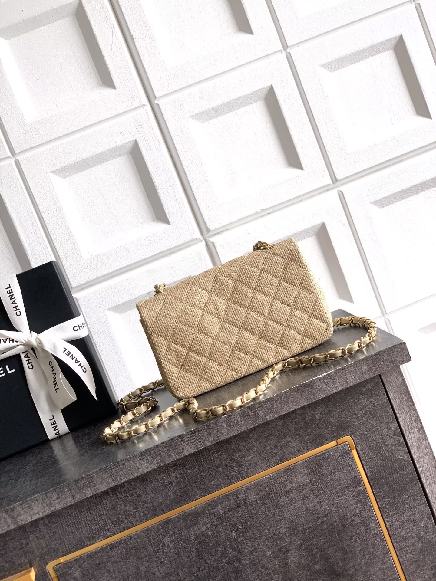 CHANEL 26C CF Mini Flap Bag AS5989 Khaki