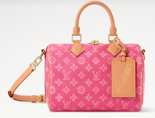 Louis Vuitton Speedy Bandouliere 25 M27528 Origine Rose Ruban