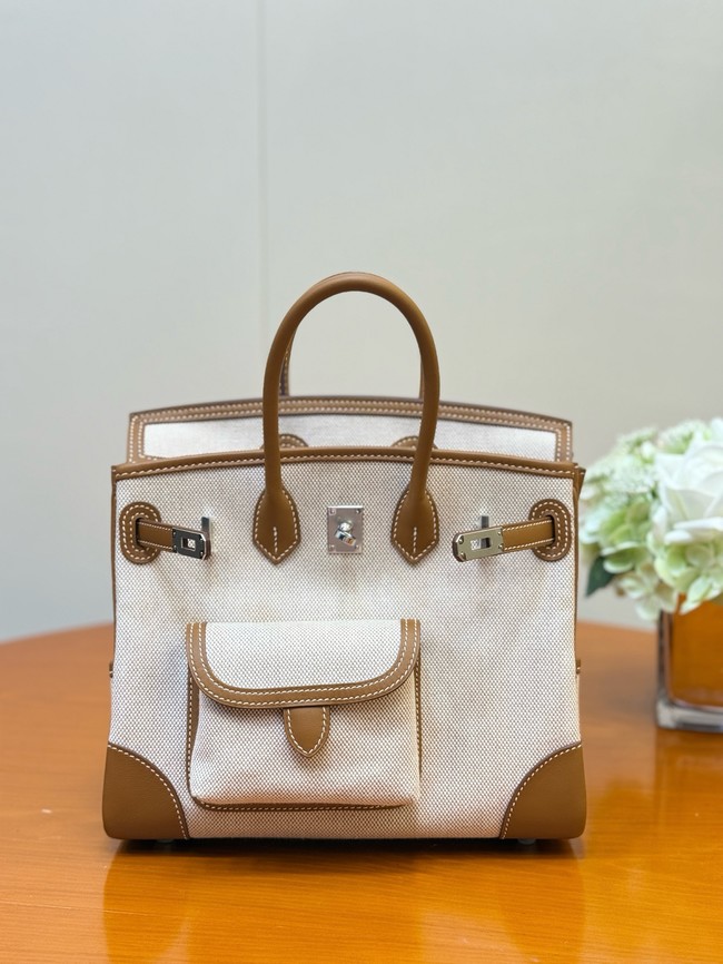 Hermes Birkin Toile & Cuir H6987-11