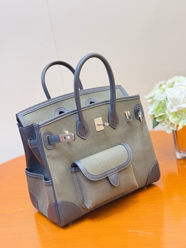 Hermes Birkin Toile & Cuir H6987-4
