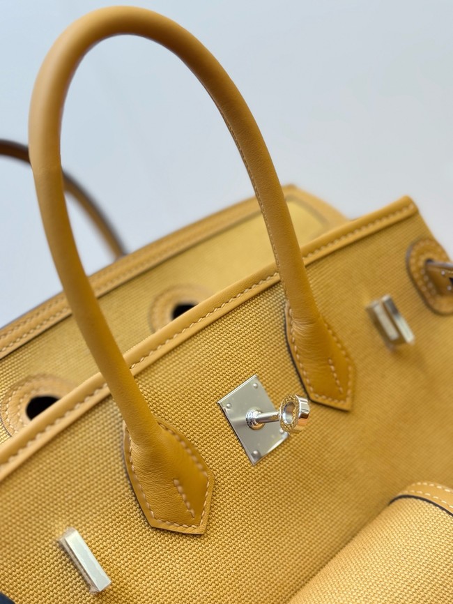 Hermes Birkin Toile & Cuir H6987-5