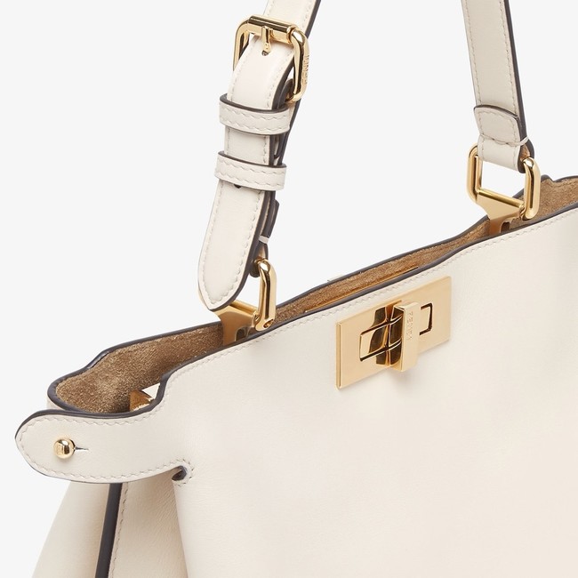 FENDI Way Medium Cowhide Bag 8BN367 white